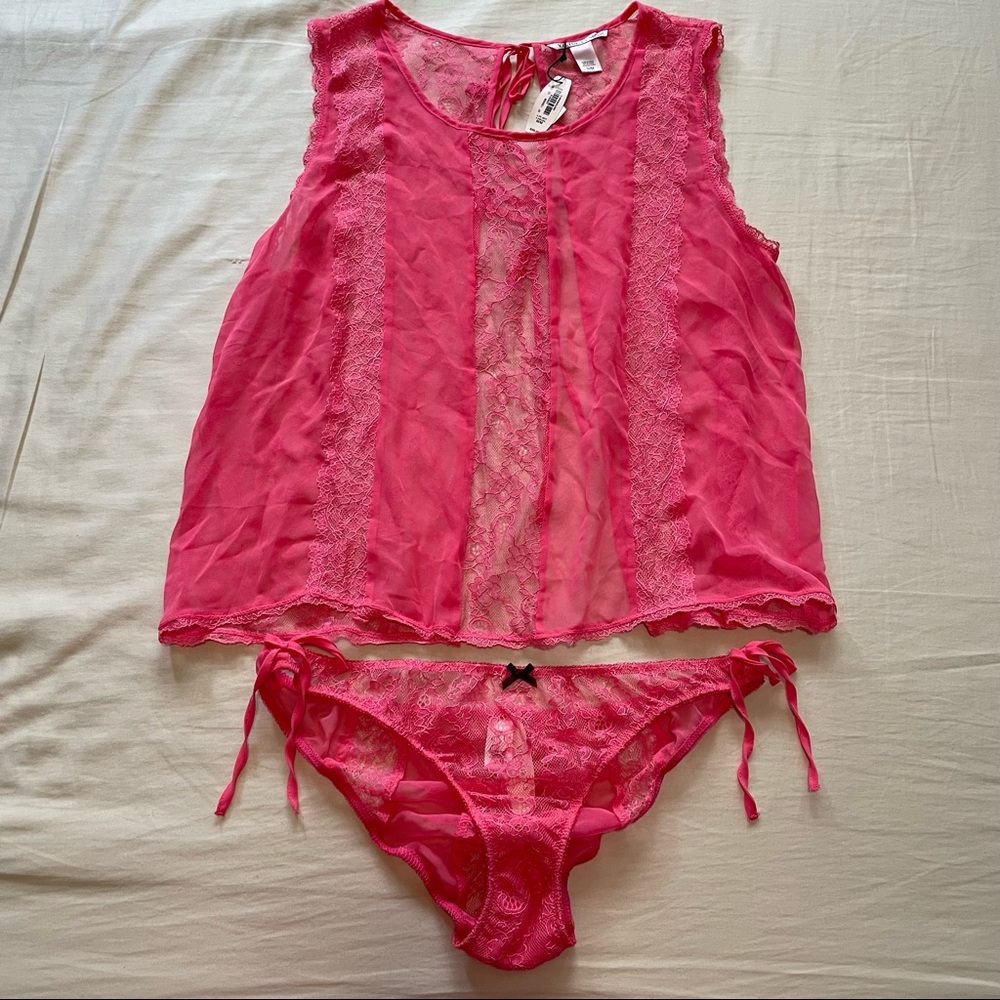 Victoria’s Secret- 2 pice lingerie- Color Pink- Size Medium